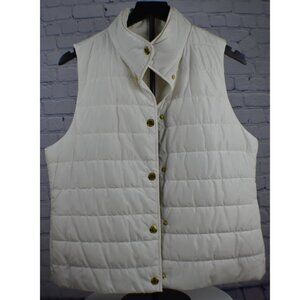 Michael Kors White Puffer Vest Women’s Size M